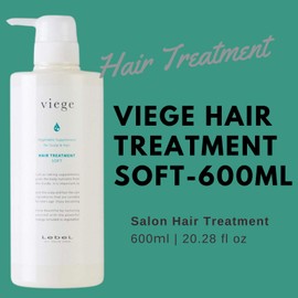 Lebel Viege Hair Treatment Soft - 600ml (Green Tea Set)