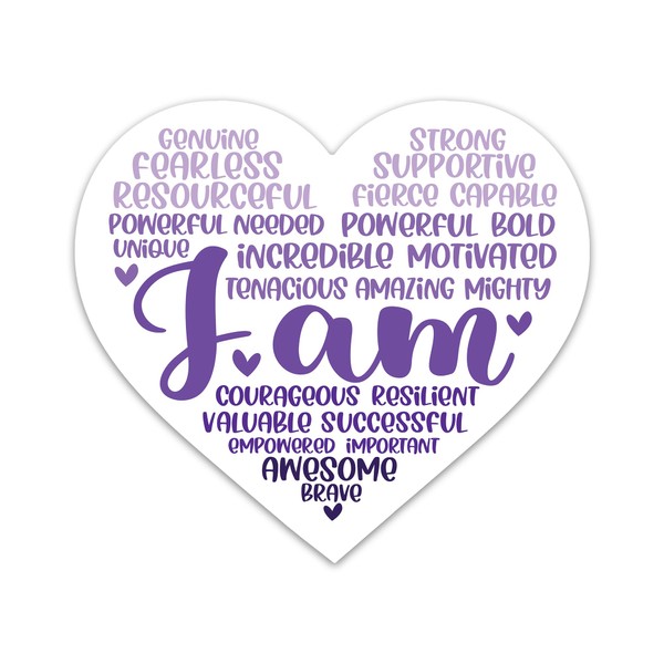 Affirming Words Sticker I Am Affirmation Sticker Motivational Sticker Inspirational