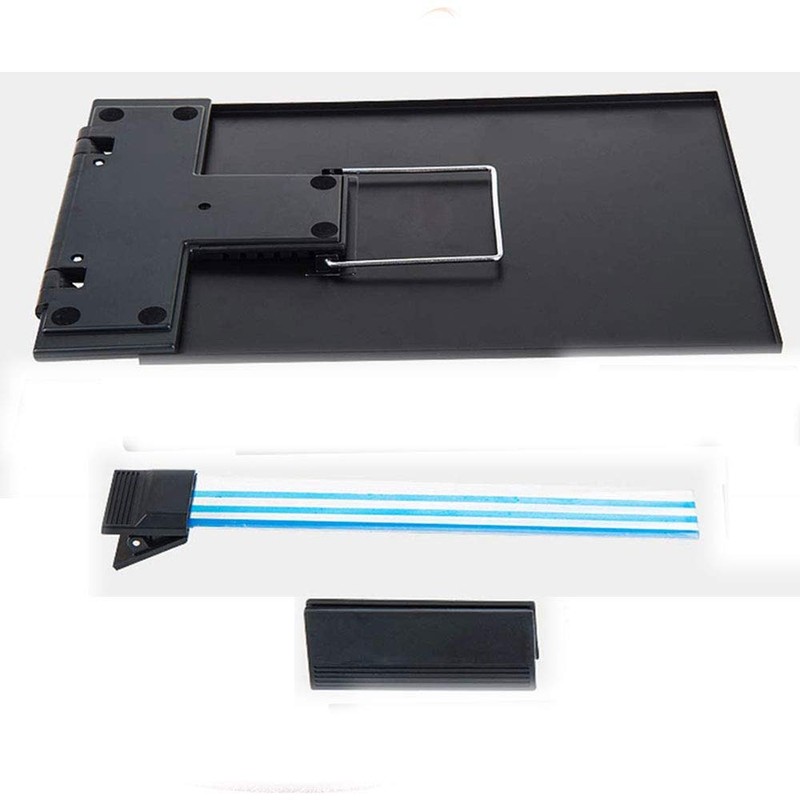 Black Metal Desk Document Holder Adjustable Positions with Reading Line