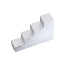 4 Step Test Calibration Block Step Wedge for Thickness and Linearity Calibration for Ultrasonic Thickness Gauge in NDT Testing #304 Stainless Steel 0.500'' 1.000'' 1.500'' 2.000''