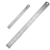 2 Pcs Steel Ruler 12 Inch (30 CM) + 6