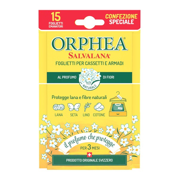 Orphea - Closet Perfumer in Leaflets - Deodorant Wardrobe Salvalana - Flowers - Works for 12 Weeks - Flowers