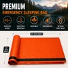 NovaMedic Emergency Sleeping Bag – 84"x36" Thermal Mylar Survival Bivy