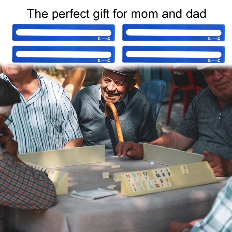 BOXOB 4pcs Mahjong Line Finder, Good Luck Mahjong Card Guide