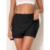 Aleumdr Women's 3" High Waisted Swim Skirt with Side Pocket