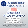 メモいらず 脳の栄養素 記憶力 物忘れ オールインワンサプリメント 【イチョウ葉 120mg/日】【ホスファチジルセリン 30mg/日】【DHA 105mg/日】【EPA 10mg/日】【フェルラ酸
