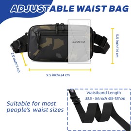 YOVERGA Fanny Pack Waist Bag, Camo