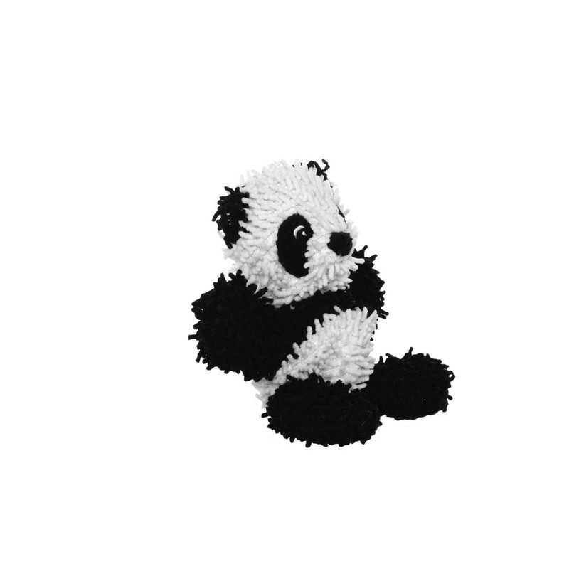MIGHTY- Microfiber Ball Panda – Made with Squeaker Balls and
