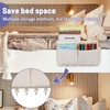 Frjjthchy Bedside Storage Organizer 5 Pockets with 4 Hooks Hanging