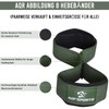 AQF Figure 8 Padded Lifting Straps Strength Training, Bodybuilding Weights