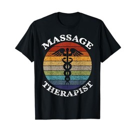 Massage Therapist Massage Therapy Vintage Sunset Women Men T-Shirt