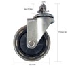 LS&GHY 4" Quiet Rubber Wheel Upgraded Swivel Castors Replacement Wheel
