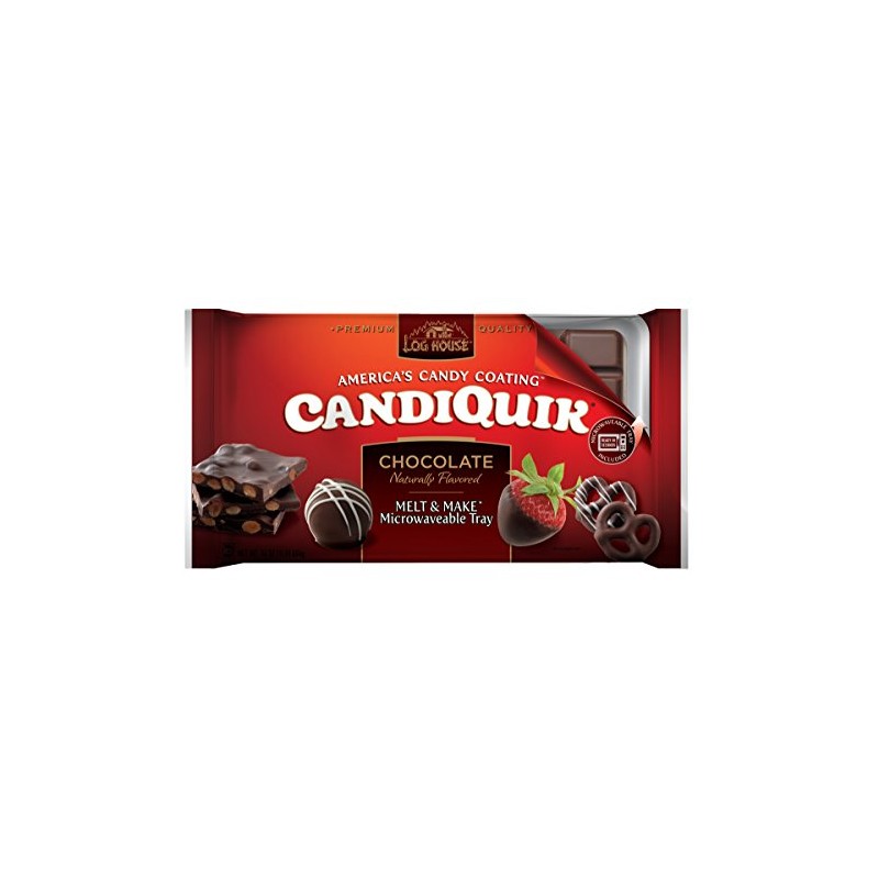 Log House Chocolate Candiquik, 16-Ounce Packages (Pack of 6)