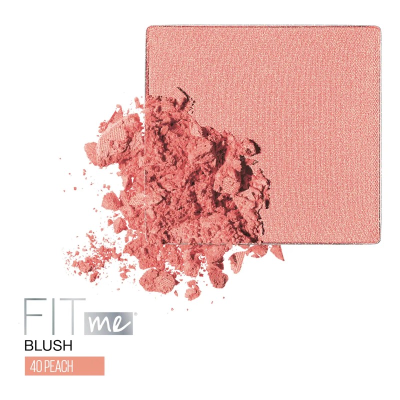 Blush Maybelline Fit Me, Ligero, Suave Y Mezclable, Melocotó