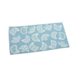 Kosugizen Mini Bath Towel, Nordic Jacquard, Matoka, Pink & Blue, 19.7 x 39.4 inches (50 x 100 cm), Small Size Bath Towel, Daily Use, 2-Piece Set, SV-4621-2