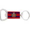 Royal Engineers Military Remembrance Rectangle Bottle Opener Metal Keyring and