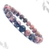 Énergétique jewel Rhodonite Bracelet Natural Stone Grade A for Men