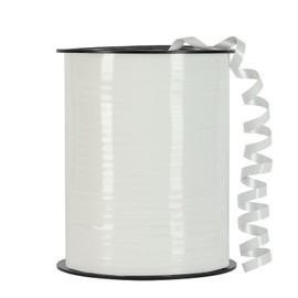 Glossy Waterproof Ribbon,3/16 inch x 500yards Curling Ribbon for Christmas Gifts Package Wrapping,Bows,Crafting (White)