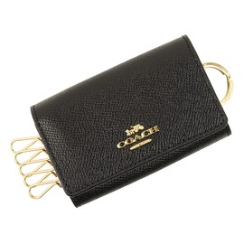 Coach Key Case, 5 Row Outlet, Black