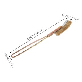 NOLITOY 3pcs Mini Stainless Steel Wire Brush Detachable Heads Rust Removers for Metal Surfaces Portable Heavy Duty Cleaning Tool for Home Outdoor Maintenance