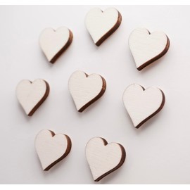 8 Pcs Mini Wooden Love Heart Fridge Magnets | friendship present uk | sentimental inspirational gift | her girls women