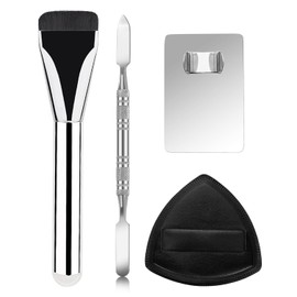 TPZORJX 4 Piece Makeup Tool Set Foundation Brush - Perfect Foundation Brush Ideal for Applying & Blending Brush Blush Brush For Girls