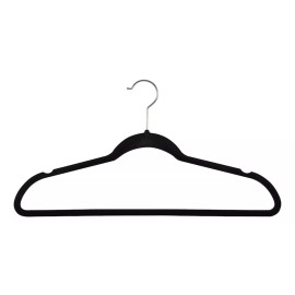 Richards Paquete De Ganchos Para Ropa Aterciopelados Negro 50pz Ri-44