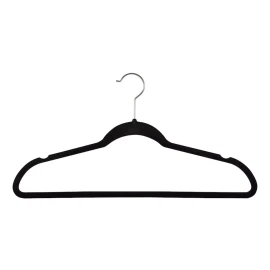 Richards Paquete De Ganchos Para Ropa Aterciopelados Negro 50pz Ri-44
