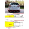 Black 8 Sensors Car Front Rear Reverse Parking Rader Kit