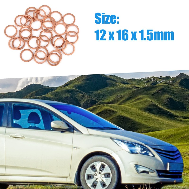A ABSOPRO Pack of 30 Copper Disc Replacement 12 x