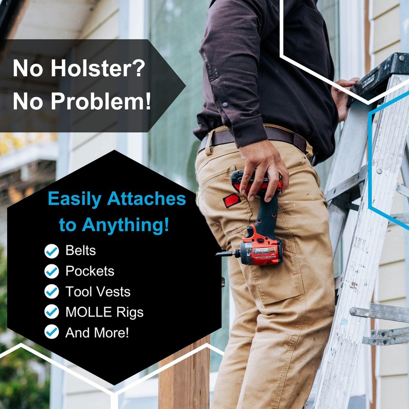 NÖHLSTER Locking Tool Clip 5 Pack - Universal Tool Holster