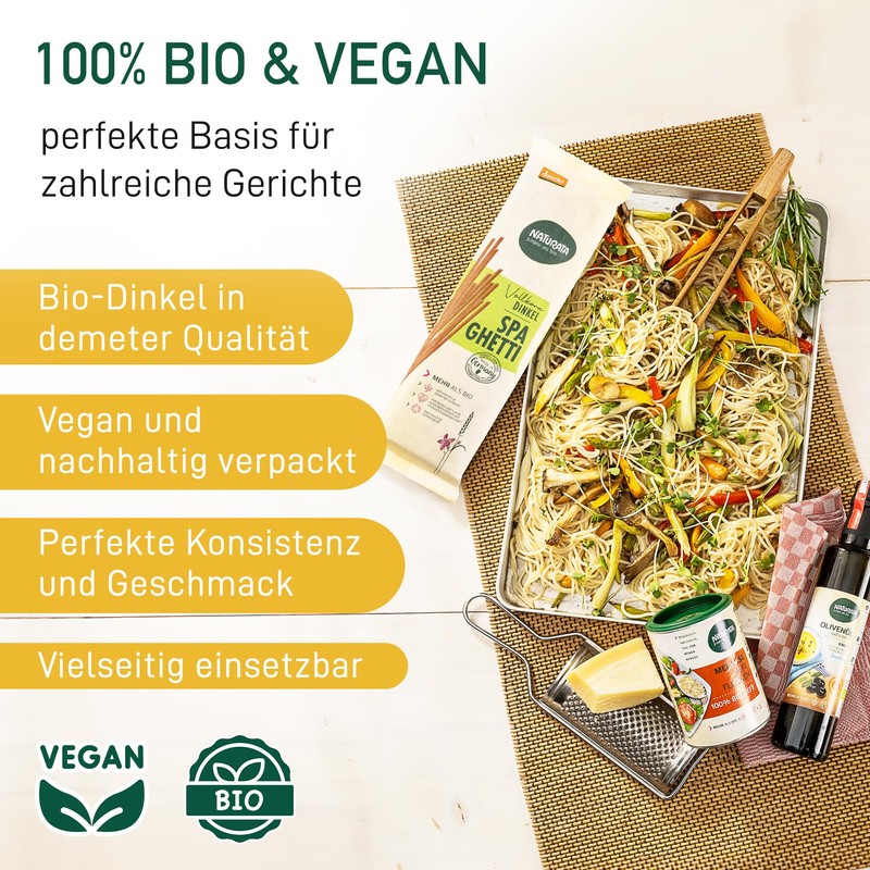 Naturata Demeter Whole Grain Spelt Spaghetti 500g