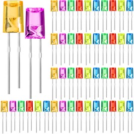 Honoson 60 Pcs LED 3mm Christmas String Lights Replacement Bulbs Energy Efficient LED Light Bulb Outdoor String Light Bulbs Connectable LED Bulbs for Festival Patio Garden Wedding (Colorful)