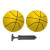 ABAJI Mini Basketballs Yellow 2 PCS 5" Set with Random