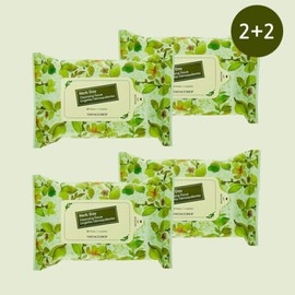 The Face Shop Herb Day Cleansing Tissue 70 Sheets 2+2 Special Set / 더페이스샵 허브데이 클렌징티슈 70매 2+2 기획세트