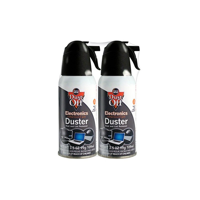Dust-Off 3.5 oz Compressed Gas Duster, 2 Pack (DPSJB2)