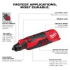 Milwaukee M12 Brushless Rotary Tool (Bare Tool)
