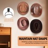 FAMIWIN 4 Pack Cowboy Hat Holder, Metal Cowboy Hat Hanger