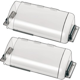 Wea&Hea 2 Pack Magnetic Air Vent Deflector, 9"-15.5" Adjustable Vent Cover with Optimized Ferrite Magnets for Ceiling/Floor/Wall Registers - Clear Heat/AC Deflector for Under Furniture & Home Comfort