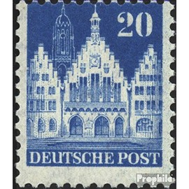 Bizonal (Allied Cast) 84W F unmounted Mint/Never hinged ** MNH 1948 Buildings (Stamps for Collectors)