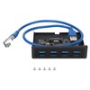 PCI-E to 4xUSB3.0 for NEC720201 Chip Front Floppy Bay Adapter