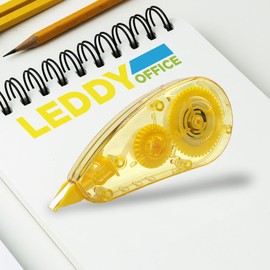 Bianchetto FLUO 6M Ink Ribbon - Rewritable Correction Tape for Stationery School Office - Stationery - Correction Tape with Hood (Neon Yellow)