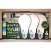 Greenlite greenlite 60w Non-Dimmable 9W LED 4-LIGHT BULB PACK 2700K