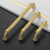 Asidrama 10 Pack 5 Inch(128mm) Brushed Gold Kitchen Cabinet Handles,