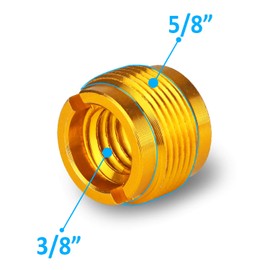 YOUSHARES 2 PCS Mic Stand Adapter - Boom Arm Mic Screw Thread Adapter 5/8" Male to 3/8" Female Screw Adapter for Blue Yeti/Blue Snowball/Blue Yeti X Microphone Arm Stand Mount