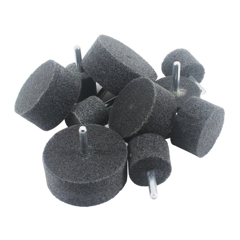 JUNLIXN 10 Pcs Fiber Buffing Wheels - 1/4'' Shank Abrasive