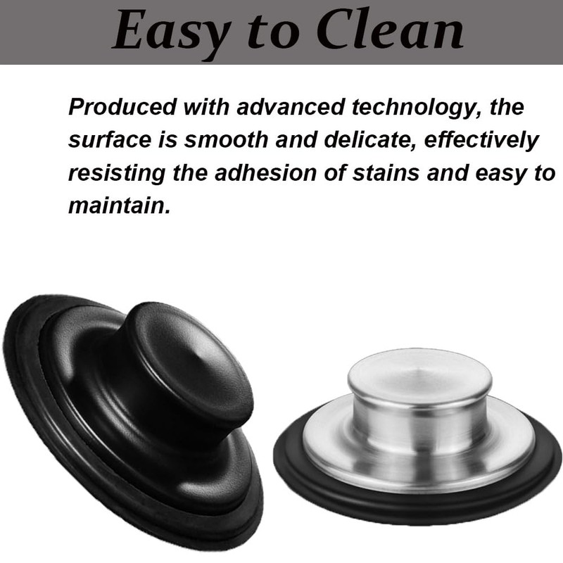 SEIWEI 2 Pcs Kitchen Sink Stopper, Stainless Steel Universal Sink