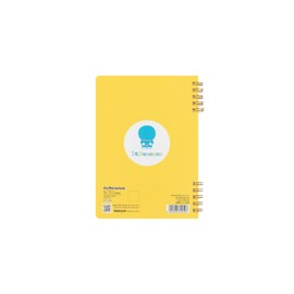 Nakabayashi Idolaemon Logical W Ring Notebook, B6/Graph 0.2 inch (5 mm) Ruled, 60 Sheets, White: Textile NW-B612DR-W