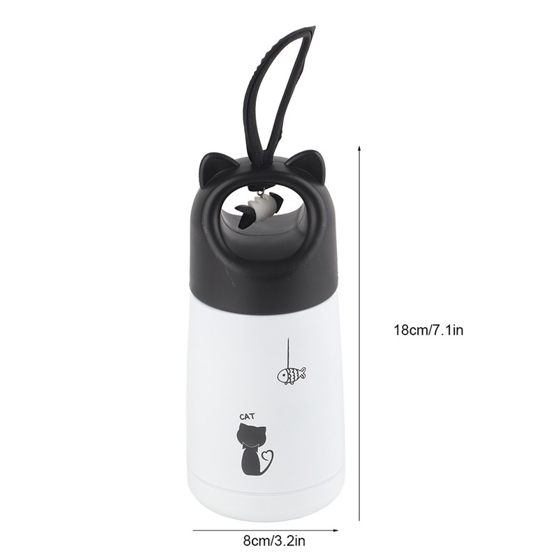 Cute Cartoon Stainless Steel Insulation Vacuum Cup Bottle with Pendant