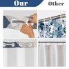 NAEMBCU No Hook Shower Curtain with Snap in Liner Set,